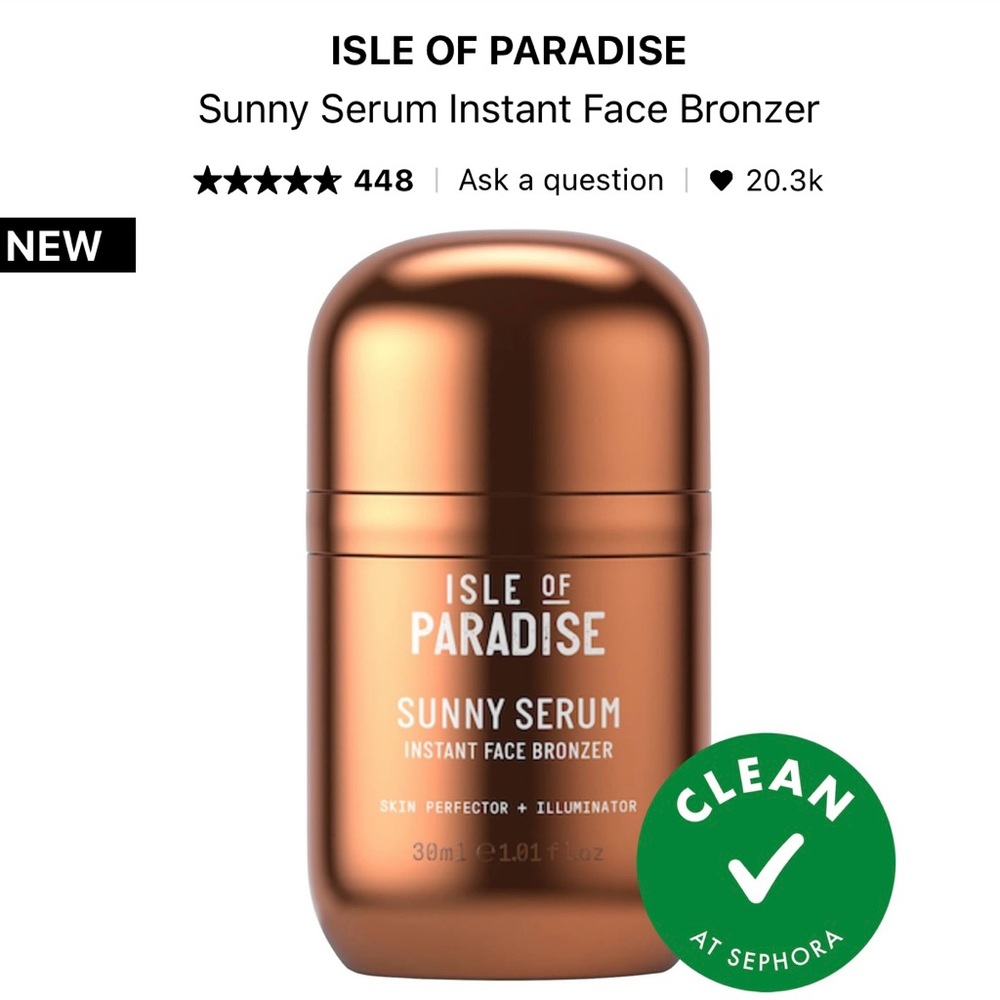 Isle of Paradise sunny serum